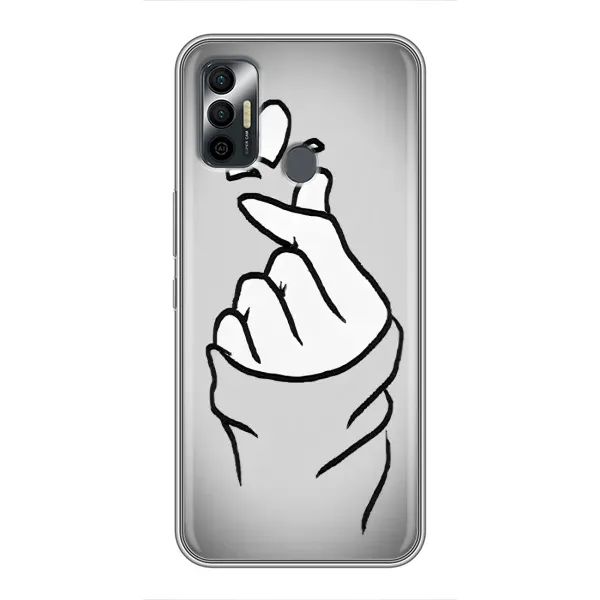 Чехол с принтом «Значок Love» для TECNO Spark 7P
