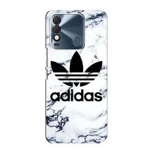 Чехлы Адидас для TECNO Spark 8 (AlphaPrint) (Адидас на мраморе)