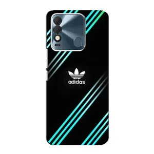 Чехлы Адидас для TECNO Spark 8 (AlphaPrint) (Адидас с полосами)