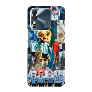 Чехлы Месси для TECNO Spark 8 (AlphaPrint) (Аргентина Месси)