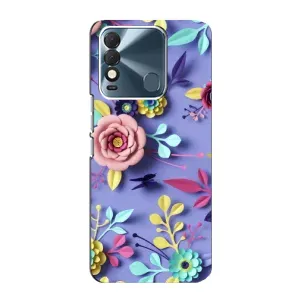 Чехлы с Цветами для TECNO Spark 8 (VPrint) (Цветочный дизайн)