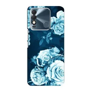 Чехлы (ART) Цветы на TECNO Spark 8 (VPrint) (Блактині бутони)