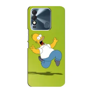 Чjхол з Сімпсонами для TECNO Spark 8 (VPrint) (Гомер Сімпсон)