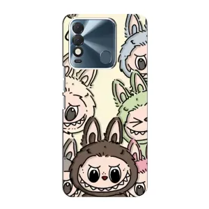 Чохол з Лабубу на TECNO Spark 8 (Золота мавпа Bored Ape)