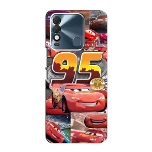 Силіконовий чохол Маквін для TECNO Spark 8 (Колаж Блискавка Маквін)