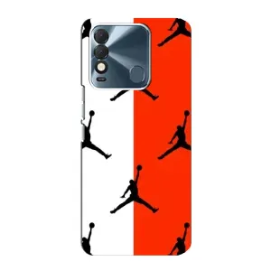 Чехлы для TECNO Spark 8 - с картинкой JORDAN (AlphaPrint) (Лого Джордан)