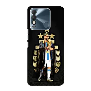 Чохли для TECNO Spark 8 (Leo чемпіон) (AlphaPrint) (Мессі Король)