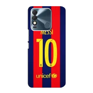 Чехлы Месси для TECNO Spark 8 (AlphaPrint) (Messi Barca 10)