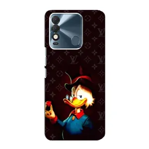 Чехлы для TECNO Spark 8 - Скрудж МакДак Louis Vuitton (PREMIUMPrint) (Скрудж с бриллиантом)