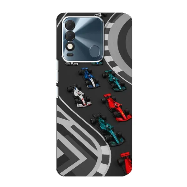 Чехол с принтом «Трасса Ф1» для TECNO Spark 8