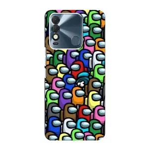Чохли Амонг Ас для TECNO Spark 8 (AlphaPrint) (Убитий)
