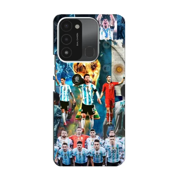 Чохол з принтом «Аргентина Мессі» для TECNO Spark 8C Чохол з принтом «Аргентина Мессі» для TECNO Spark 8C