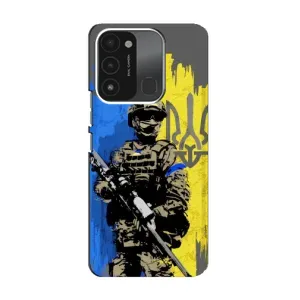 Чехлы с картинкой ЗСУ для TECNO Spark 8C (AlphaPrint) (АРТ солдат)