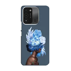 Чехлы (ART) Цветы на TECNO Spark 8C (VPrint) (Квіти на голові)
