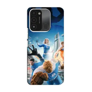 Чехол с принтом Фантастическая четверка для TECNO Spark 8C (Герои Фантастическая Четверка)