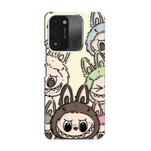 Чохол з Лабубу на TECNO Spark 8C (Золота мавпа Bored Ape)