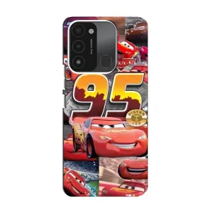 Силиконовый чехол Маквин для TECNO Spark 8C (Коллаж Молния Маквин)