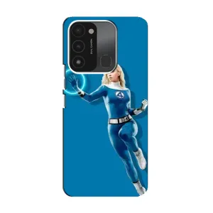 Чехол с принтом Фантастическая четверка для TECNO Spark 8C (Сью Сторм полет)