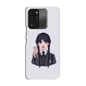 Чехлы Венсдей на TECNO Spark 8C Уэнсдей (AlphaPrint) (Уэнздей и Вещь)
