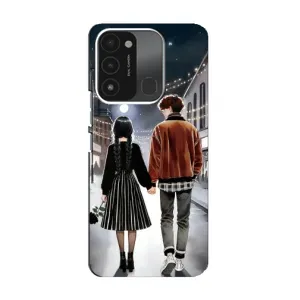 Чехол с дизайном Венздей 2 на TECNO Spark 8C (Уэнздей и Тайлер)