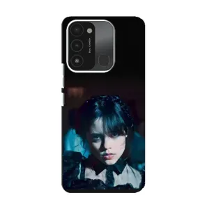 Чехлы Венсдей на TECNO Spark 8C Уэнсдей (AlphaPrint) (взгляд Уэнздей)
