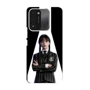 Чехлы Венсдей на TECNO Spark 8C Уэнсдей (AlphaPrint) (W-Wednesday)
