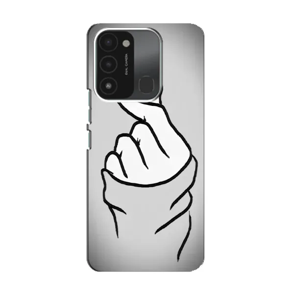 Чехол с принтом «Значок Love» для TECNO Spark 8C