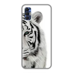 Чехлы с картинками животных TECNO Spark 8P (Белый Тигр)