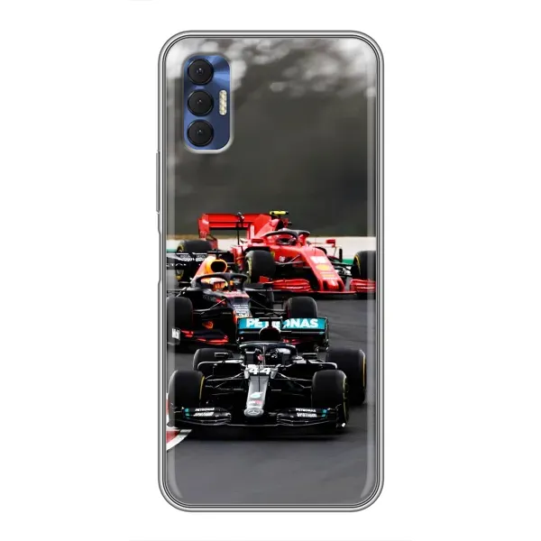 Чохол з принтом «Гонка Формула 1» для TECNO Spark 8P