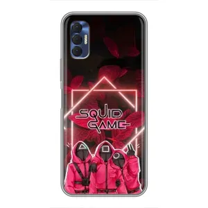 Чохол Гра в кальмара для TECNO Spark 8P (Охоронці Гра кальмара)