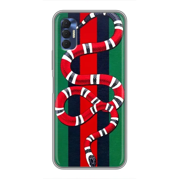 Чехол с принтом «Gucci змия» для TECNO Spark 8P Чехол с принтом «Gucci змия» для TECNO Spark 8P
