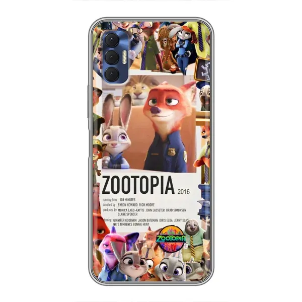 Чехол с принтом «Постер Зверополис» для TECNO Spark 8P