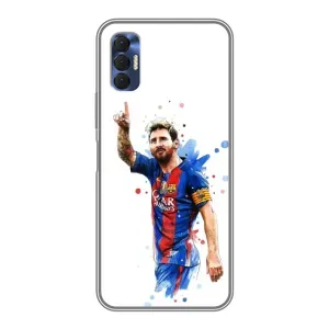 Чехлы Месси для TECNO Spark 8P (AlphaPrint) (Лео Месси)