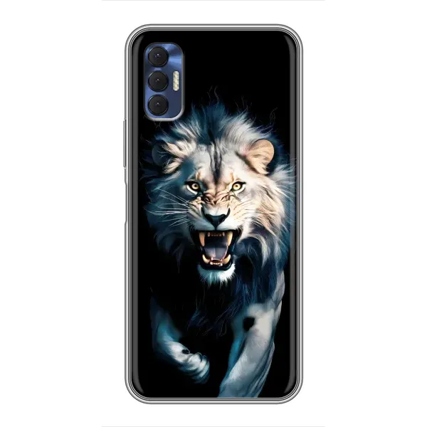Чехол с принтом «Лев в темноте» для TECNO Spark 8P