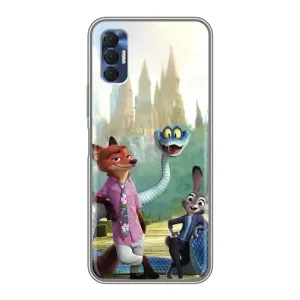 Чохол Зоотрополіс на TECNO Spark 8P (Герої мультфільму Зоотрополіс)