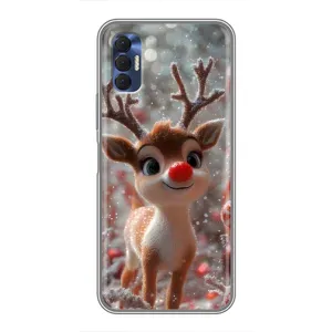 Яскравий чохол для TECNO Spark 8P з Зимові Оленята
