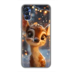 Чехол с принтом «Олененок среди гирлянд» для TECNO Spark 8P