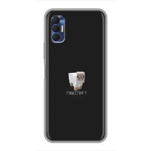 Чохол Майнкрафт на TECNO Spark 8P (AlphaPrint) Minecraft (Овечка Майнкрафт)