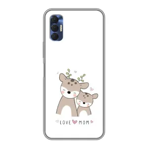 Чохли для мами на TECNO Spark 8P (Оленята мама і малюк)