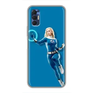 Чохол з принтом Фантастична четвірка для TECNO Spark 8P (Сью Сторм політ)