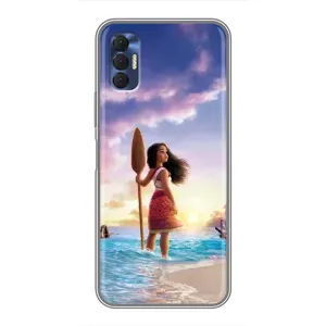 Чохол з мультфільмом Ваяна TECNO Spark 8P (Моана з веслом)