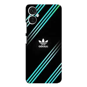 Чехлы Адидас для TECNO Spark 9 Pro (AlphaPrint) (Адидас с полосами)