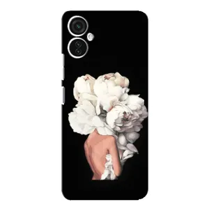 Чехлы (ART) Цветы на TECNO Spark 9 Pro (VPrint) (Білі квіти)