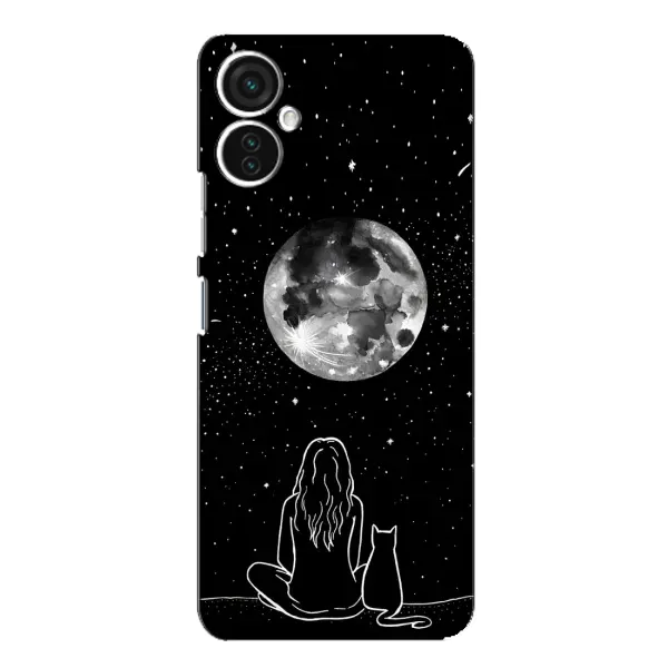 Чохол з принтом «Дівчина з котом» для TECNO Spark 9 Pro Чохол з принтом «Дівчина з котом» для TECNO Spark 9 Pro