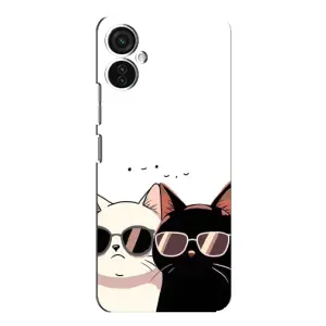 Чохол з малюнком кіт на TECNO Spark 9 Pro (Коти в окулярах)