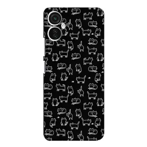 Чехол с принтом для TECNO Spark 9 Pro (AlphaPrint) Модные коты