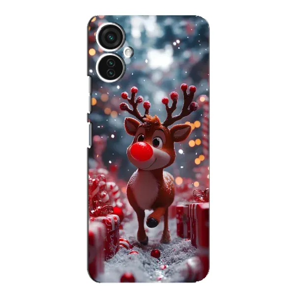 Чехол с принтом «Олень среди подарков» для TECNO Spark 9 Pro