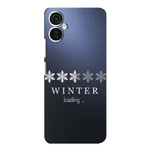 Зимні Чохли для ТЕКНО Спарк 9 Про - прозорий фон (Winter loading)