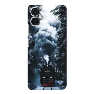 Новорічні, Святкові Чохли для TECNO Spark 9 Pro - 2024 год (Зимовий потяг)