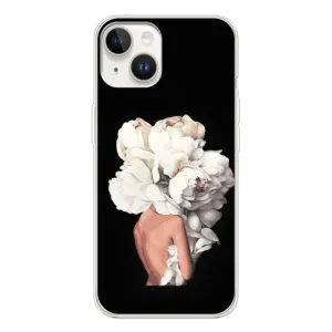Чехлы (ART) Цветы на Tecno Spark Go 1 (VPrint) (Белые цветы)